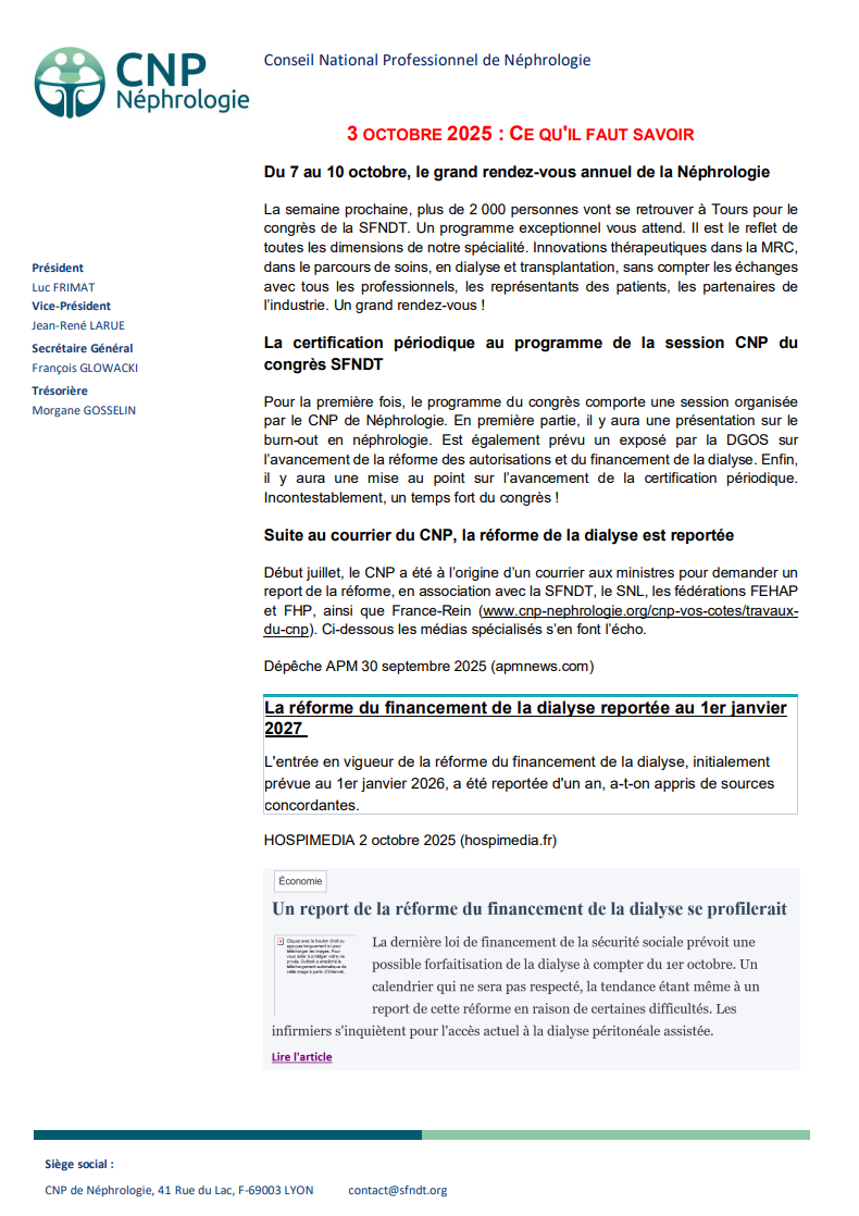 Ce qu'il faut savoir - 02 octobre 2025